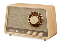 Sangean WR-101 Bluetooth Retro Radio Ek trä - Ljus trä