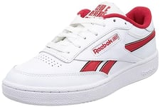 Reebok Men's Club C Revenge Sneaker, FTWR White/Vector Red/Black, 8 UK