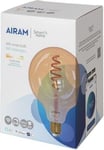 Airam SmartHome Globe 125 -älylamppu, E27, amber, 350lm, 1800-3000K, WiFi