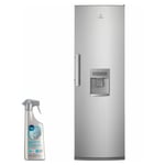 Electrolux - Réfrigérateur Frigo simple porte inox 390L Froid brassé distributeur d'eau - Inox