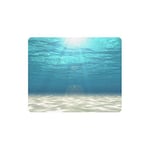 Tropical Summer White Sand with Sun Ray Under Sea Water Rectangle Non Slip Rubber Comfortable Computer Mouse Pad Gaming Mousepad Mat for Office Home Woman Man Employee Boss Work