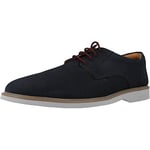 Clarks Homme Dentelle Malwood Tissu Oxford, Bleu Marine, 44.5 EU