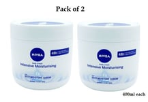 Nivea Body Cream Intensive Moisturising Body Cream (Pack of 2) 400ml each