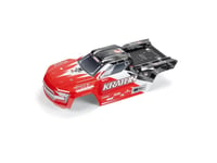 Arrma Kraton 4x4 BLX Painted Decaled Trimmed Body (Red/Black)