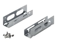 goobay - Adapter för lagringsfack - 5,25 tum till 3,5 tum - grå, silver