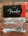 Fender Pure Vintage Pair of Strap Buttons, Nickel Plated Steel, Made in the USA