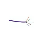 Rs Pro - Câble cat 6 Sans connecteur, u/utp, 1 x 23 awg, gaine lszh Violet lszh, 305m ( Prix pour Bobine de 305 Mètres )