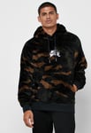 Nike Air Jordan Jumpman Wings Sherpa Pullover Hoodie Camo Size XS BQ5759-237