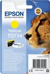 Epson T0714 Cheetah Yellow Original Ink Cartridge (C13T07144011) Stylus DX4000