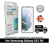 Tech21 Impact Glass For Samsung Galaxy S21 Tempered Glass Screen Protector Cover