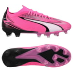 PUMA Ultra Match Fg/ag Phenomenal - Poison Pink/hvit/sort Dame ['Gress (Fg)', 'Kunstgress (Ag)'] Fotballsko unisex