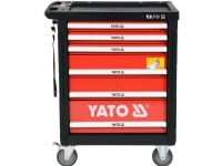 Yato YT-55307, Stål, Sort, Rød, 6 skuffer, Kulelagerbaserte teleskopskinner, 25 kg, 35 kg
