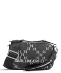 Karl Lagerfeld Monogram Crossover väska mörkgrå