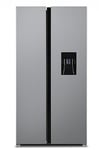 SIA Freestanding 2 Door American Fridge Freezer 627L with Ice & Water Dispenser - Silver