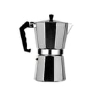 TIANTIAN Classic Italian Style Espresso Cup Moka Pot Aluminum Easy To Operate Quick Cleanup Maker For Great Flavored Strong Espresso Makes 12 Cups