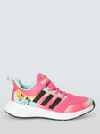 adidas Kids' Fortarun X Disney Minnie Trainers, Pink/Black