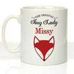 Personalised Foxy Lady Mug, Birthday Gifts for Her, Valentine's Ideas for Women.