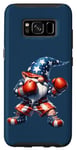 Galaxy S8 America Gnome Dad In Retro Boxing Shoes For Patriotic Boxer Case