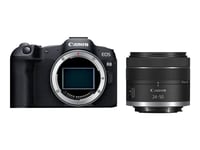 Canon EOS R8 + RF 24-50mm F4.5-6.3 IS STM Kit MILC 24,2 MP CMOS 6000 x 4000 pixlar Svart