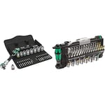 Wera 8100 SB 6 Zyklop Speed 3/8" Multifunction Ratchet & Socket Set, Metric, 29pc, 05004046001 & Tool-Check Plus Mini Bit Ratchet, Socket, Screwdriver & Bit Set, 39pc, 05056490001