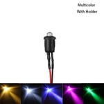1/20/50 Pcs Emitting Diode 5mm Led Light Pre-wired Multicolor 20pcs With Holder