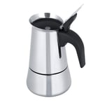 Sturdy Stainless Steel Coffee Pot, Coffee Pot, Stovetop Durable Portable for DIY Cofffee for Drink Coffee in The Morning and Save Valuable Time(300ml)