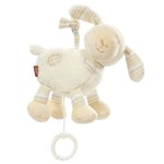 Fehn Peluche Musicale en Forme de Mouton - Doudou avec douce mélodie d'aide à l'endormissement "Bonsoir, bonne nuit" - Jouet pour bébé pour la route et la maison - Jouet musical