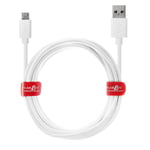 JuicEBitz 5m/16ft FAST 2.4A Micro USB Charger Cable for Android Phones & Tablets: Samsung Galaxy A10 S7 S6 S5 Tab S2 TabA/LG W30 K50 / Huawei P Smart/Cubot/HTC/Sony Xperia (White)