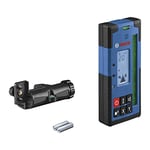 Bosch Professional cellule de réception LR 65 G (support de fixation RB 60, 2 piles AA, portée : jusqu’à 325 m (rayon), idéale pour laser rotatif GRL 650 CHVG)