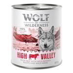 Ekonomipack: Wolf of Wilderness Adult - Single Protein 12 x 800 g - High Valley - Beef Pure