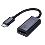 USB C 3.1 til Displayport Hun adapter Gen 1, 4k@30Hz, Sort 5cm kabel