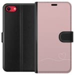 Apple iPhone 16e Plånboksfodral Rosa Hjärna Design