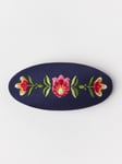 Lindex Hårspänne med broderade blommor