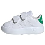 adidas Unisex Baby Advantage Shoes Kids Sneaker, Nuage Blanc Nuage Blanc Vert, 20