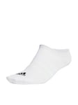 Adidas 3 Pack No Show Socks - White/Black