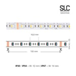 SLC LED Strip RGBW 14,4W 3000K IP20, 5M, 24V