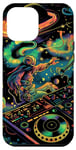 Coque pour iPhone 12 Pro Max Galactic DJ : des rythmes de danse cosmiques extraterrestres