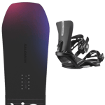 SALOMON Pack snowboard Salomon No Drama White/black/pink 25 + Fixations Femme Noir / Blanc Rose taille 146 2025