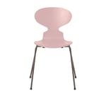 Fritz Hansen - Myran 3101 Pale Rose Färgad Ask/Brown Bronze - Rosa - Matstolar - Metall/Trä