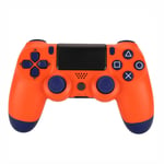 Xcmenl Game Controller for PS4, Bluetooth Wireless Gamepad Joystick Controller for PlayStation 4, Dual Vibration Motor, LED Light Bar, Anti-slip Grip - Sunset Orange