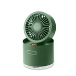 XWSQ Small Personal USB Desk Fan,Portable USB Fan Cooler with 300ml Air Humidifier Adjustable Desk LED Fan 3 Speed Rechargeable for Office Home Outdoor