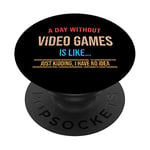 Video Game Shirt for Gamer match your Gaming Chair | Gaming PopSockets Swappable PopGrip