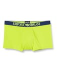 Emporio Armani Underwear Men's Men's Trunk All Over Eagle Microfiber Trunks, LIME,