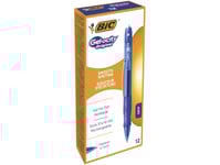 Bic Velocity - Rollerball-Penna - Blå - Gelbläck - 0.7 Mm - Medel - Indragbar (Paket Om 12)