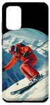Coque pour Galaxy S20+ Des montagnes d'hiver fraîches dans la neige pour les amateurs de ski