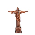 1 st 18 cm Metallisk Brasilien Kristus Frälsaren Jesus Figur Staty Kristus Frälsaren Jesus Kristus Staty Katolsk Gåva Heminredning copper