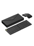 Set Wireless foldable Keyboard Delux KF10 and mouse MF10PR - Tastatur & Mus sæt - Sort