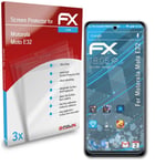 atFoliX 3x Screen Protection Film for Motorola Moto E32 Screen Protector clear