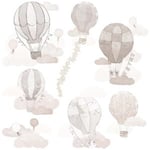 Luftballonger Väggklistermärken, Beige