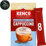 Kenco Coffee Sachets Unsweetened Cappuccino Instant Coffee 40 Sachets Pack of 5
